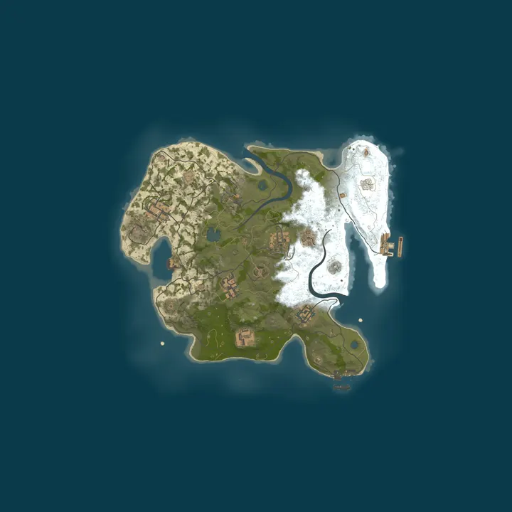Map of BotWorld WARZONE - AI Bot War