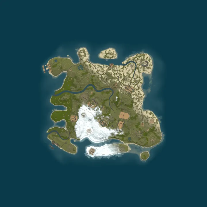Map of Rust Server, 30x, JP
