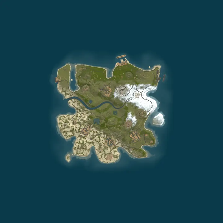 Map of AtomRust Modded PVE