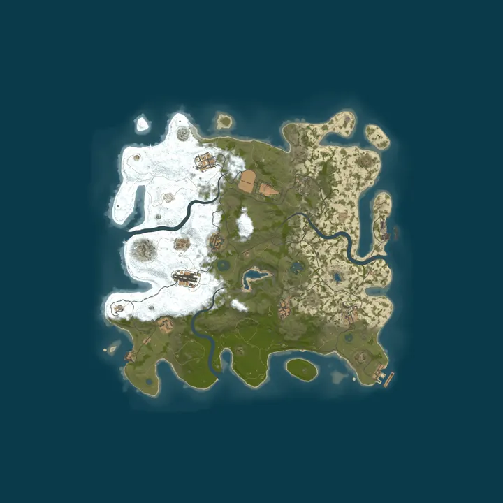 Map of RustedMaster 5x EU | Vanilla | LootX5 | Max 5 | BiWeekly
