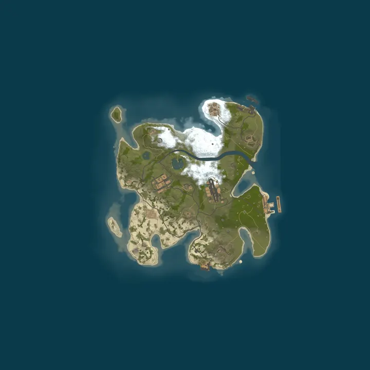 Map of A Shockbyte Rust Server