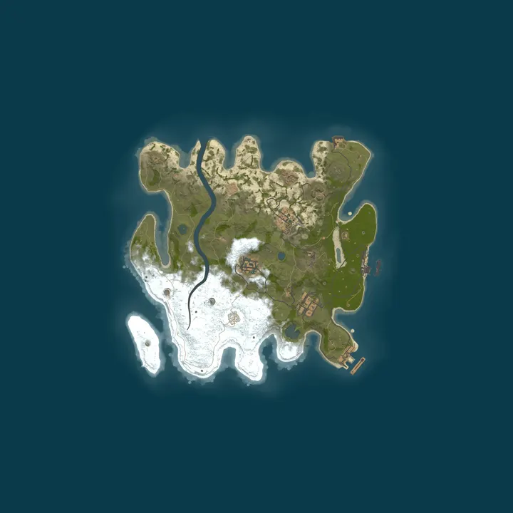 Map of A Shockbyte Rust Server