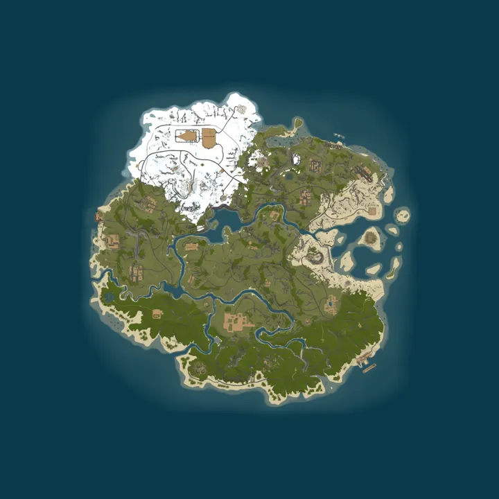 Map of My Rust server | Powered by AMP