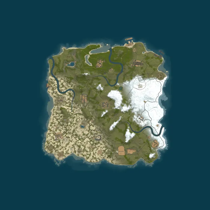 Map of RustForNoobs.com | 5x | Solo Duo Trio |x5 EU | No BPs | Kits