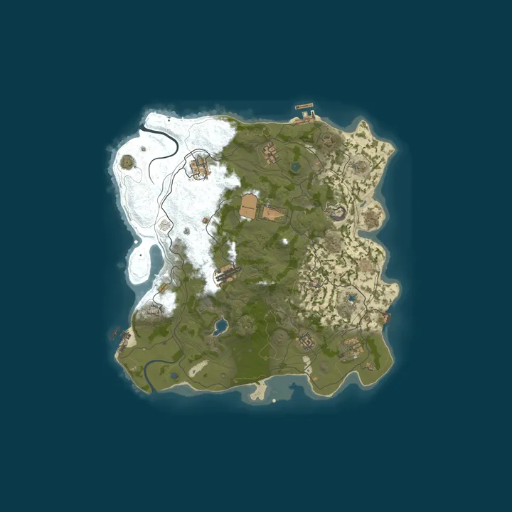 Map of DOPERUST.COM – 2X EU Solo Only – 50% Upkeep|Noob Friendly