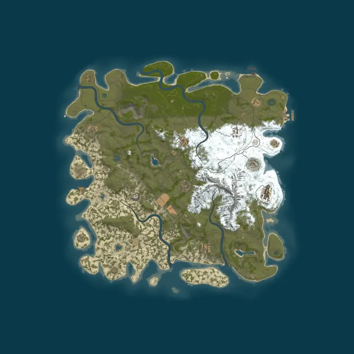 Map of [GER]Rust Kings PVE by G-Portal.com