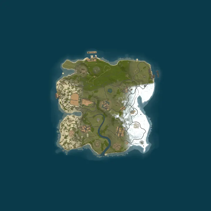 Map of [EU] RustyGrin | Solo/Duo | FULLWIPE