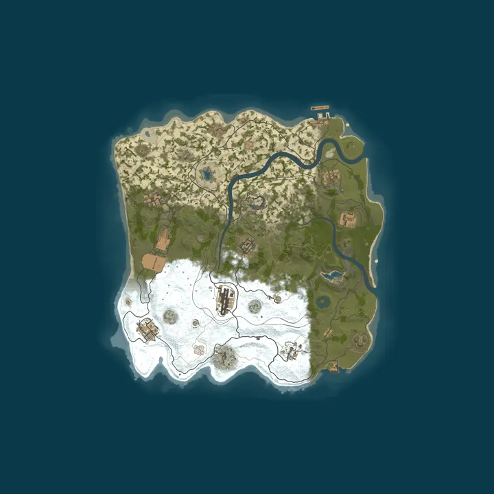 Map of WEREWOLF GAMING.CO 3x SOLO ONLY|No Clans/Teams|Loot x3|WIPED