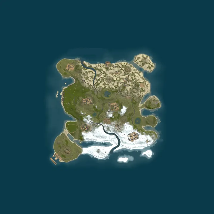 Map of Rust PRO Server