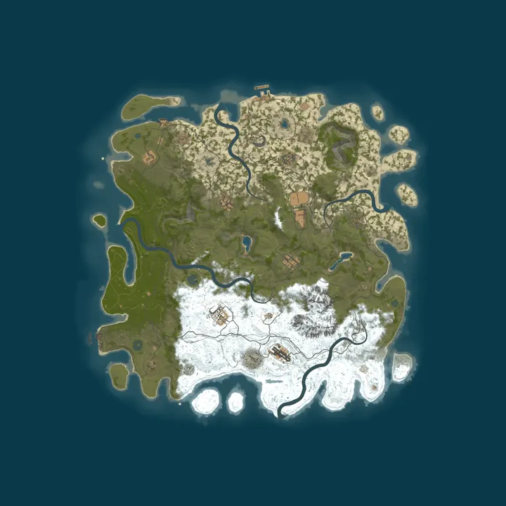 Map of RustGamingNation 50x PvE [Events|Purge|Zombies|SkillTree]