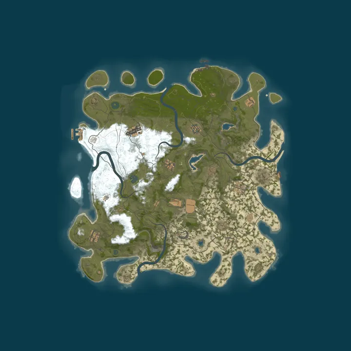 Map of [EU] RustyBoomer PvE - Vanilla - No BP wipe - Raidbases