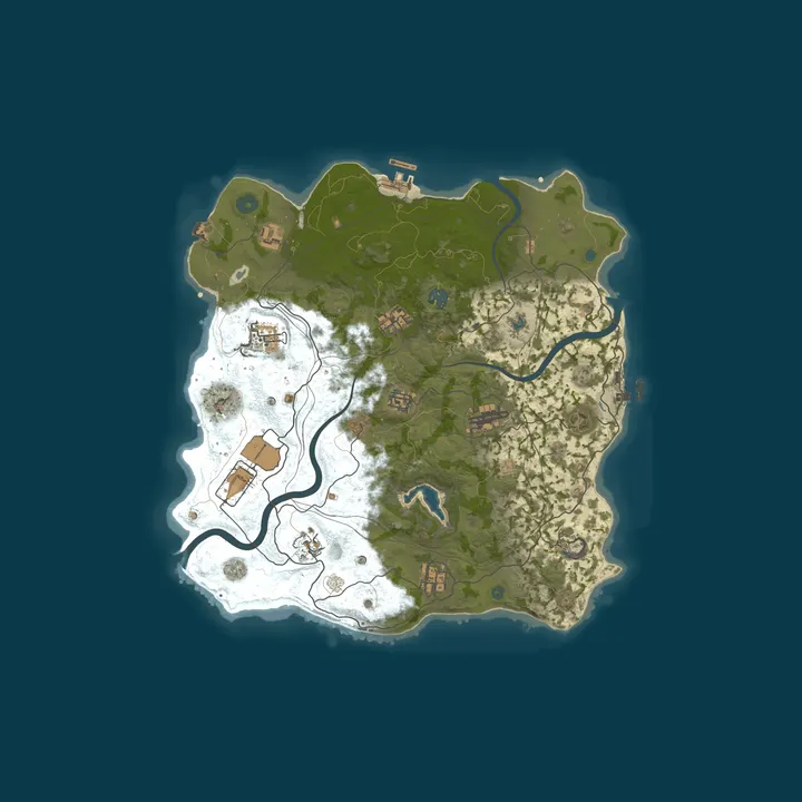 Map of [EU] RustyLife Main | Vanilla | Weekly