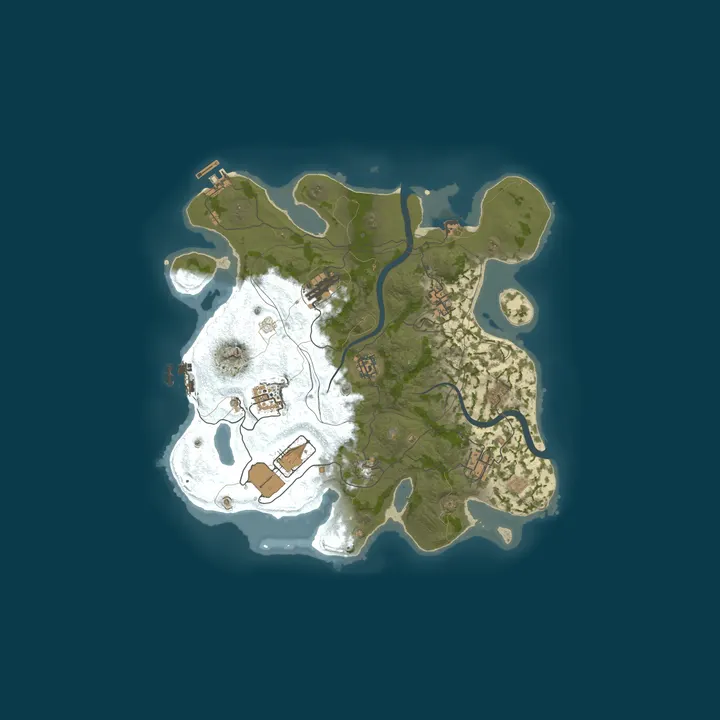 Map of HollowServers.co 10x Solo/Duo [Loot+|MyMini|Shop|PvP]