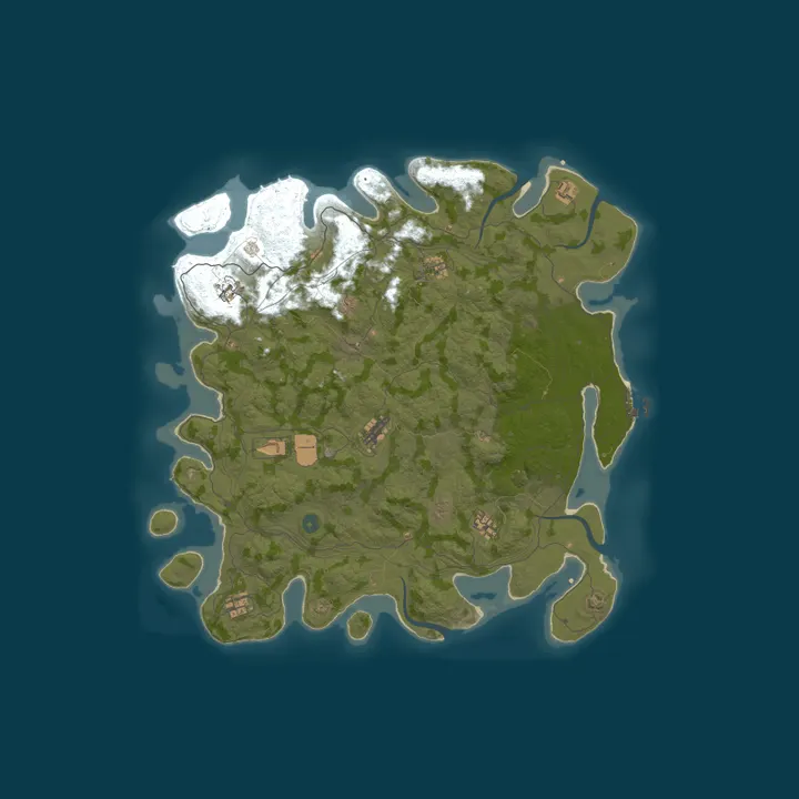 Map of A Rust Server
