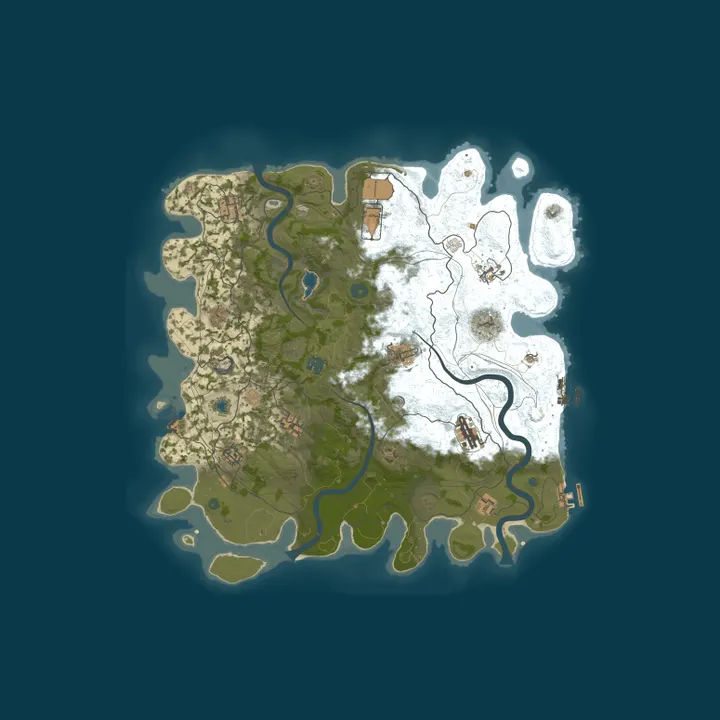 Map of КЛАССИКА x3 | GGRust #3 | Для нoвичкoв 3x