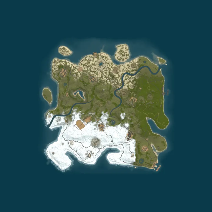 Map of 4Netplayers Rust Server