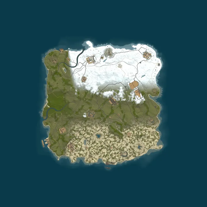 Map of [US] Spoonkid Rust - 2x Saturdays | 6 MAX | Shared BPs
